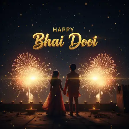 Happy Bhai Dooj Greeting Card With Name - Free Bhai Dooj Download