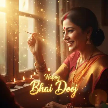 Happy Bhai Dooj Message For Long Distance Brother - Free Bhai Dooj Download