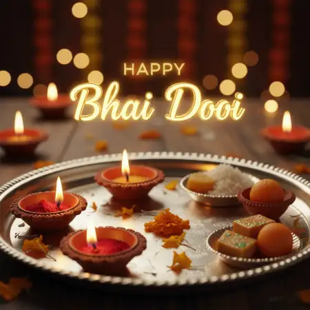 Happy Bhai Dooj Messages With Trending 2025 Gifs - Free Happy Bhai Dooj 2025 Download