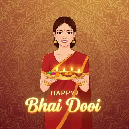 Happy Bhai Dooj Vector Art For Graphic Design - Free Bhai Dooj Download