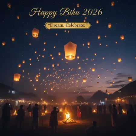 Happy Bihu 2026 Poster Background - Free Happy Bihu 2026 Download