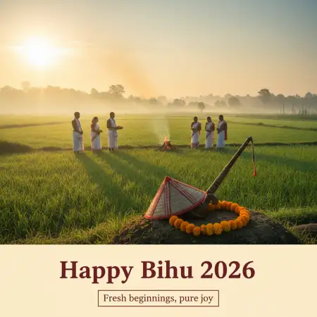Happy Bihu 2026 Whatsapp Wishes - Free Happy Bihu 2026 Download