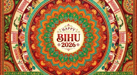 Happy Bihu 2026 Wishes Editable Design Free - Free Happy Bihu 2026 Wishes Download