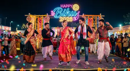 Happy Bihu 2026 Wishes Instagram Story Ideas - Free Happy Bihu 2026 Wishes Download