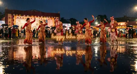 Happy Bihu 2026 Wishes Photo Editing Background - Free Happy Bihu 2026 Wishes Download