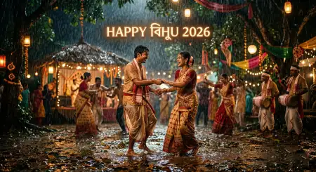 Happy Bihu 2026 Wishes Reels Captions - Free Happy Bihu 2026 Wishes Download
