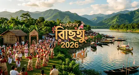 Happy Bihu 2026 Wishes Status Video - Free Happy Bihu 2026 Wishes Download