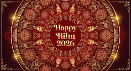 Happy Bihu 2026 Wishes Transparent Background Images - Free Happy Bihu 2026 Wishes Download
