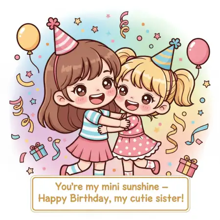 Free Happy Birthday Wishes For Twin Sister Background Download
