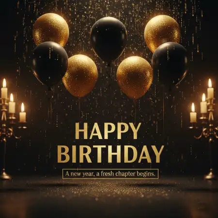 Free Happy Birthday Wishes For Whatsapp Luxury Gold Theme Images Background Download