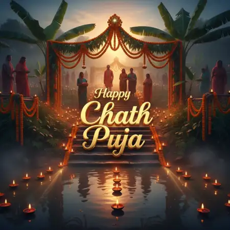 Happy Chhath Puja 2025 Vector Design For Poster - Free Happy Chhath Puja 2025 Download