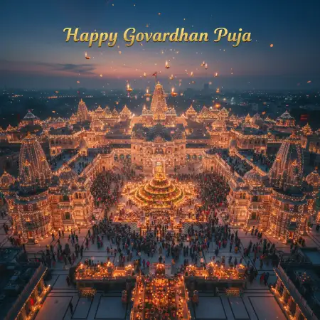 Happy Chhath Puja 2025 Vector Illustration For Graphic Designers - Free Happy Govardhan Puja 2025 Download