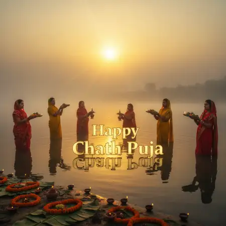 Happy Chhath Puja 2025 Wishes For Facebook And Instagram - Free Happy Chhath Puja 2025 Download