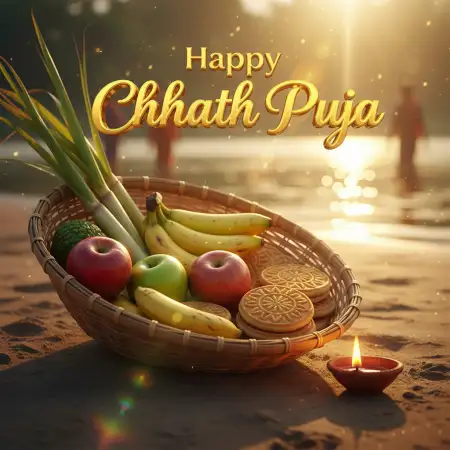 Free Happy Chhath Puja Greetings In Bhojpuri Language Background Download