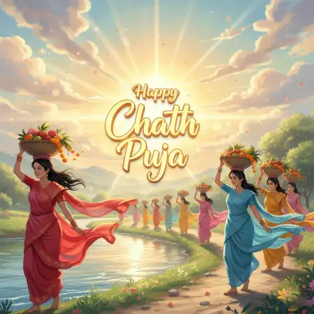 Free Happy Chhath Puja Greetings Poster Design Hd Background Download
