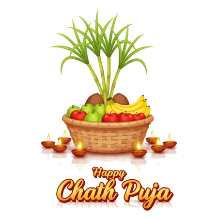 Free Happy Chhath Puja Png Art Design PNG Image Download