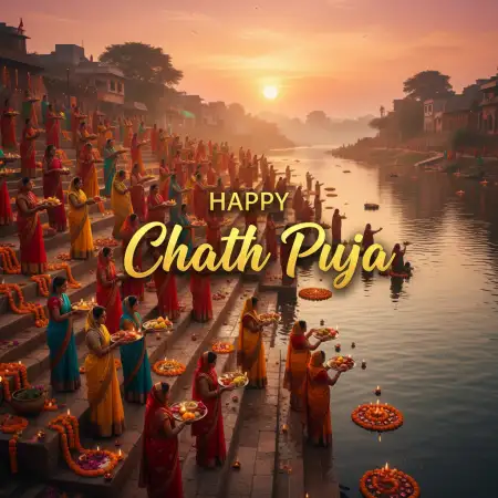 Free Happy Chhath Puja Wishes In Bhojpuri Background Download