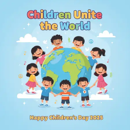 Free Happy Childrens Day 2025 Activities For Kindergarten Background Download