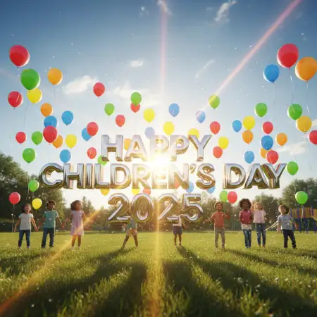 Free Happy Childrens Day 2025 Flyer Template Editable Background Download