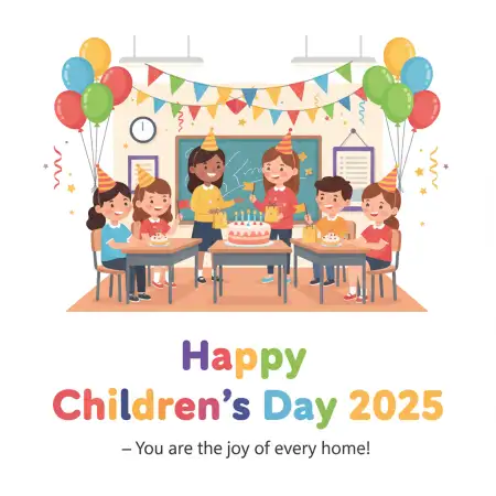 Free Happy Childrens Day 2025 Instagram Captions Background Download