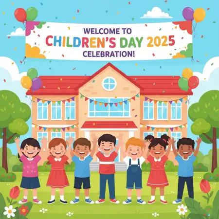 Free Happy Childrens Day 2025 Transparent Background Image Background Download