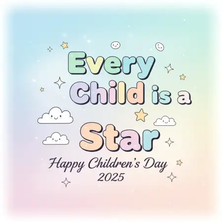 Free Happy Childrens Day 2025 Vector Background For Photoshop Background Download