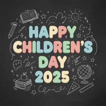 Free Happy Childrens Day 2025 Vector Illustration Free Background Download