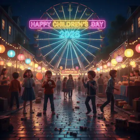 Free Happy Childrens Day 2025 Wishes In Hindi Background Download