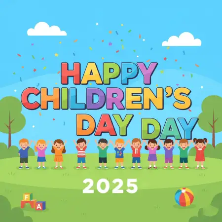 Free Happy Childrens Day 2025 Youtube Video Ideas Background Download
