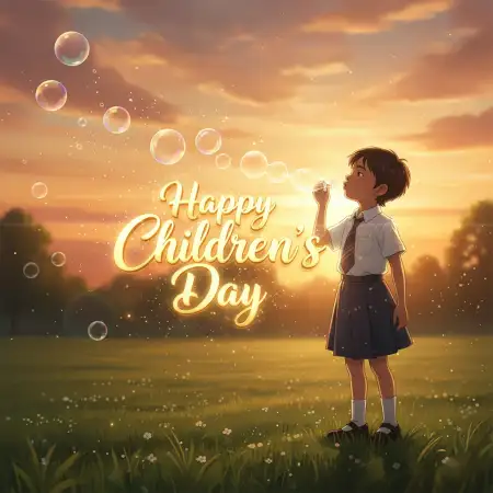 Free Happy Childrens Day 3d Wallpaper For Desktop Background Download