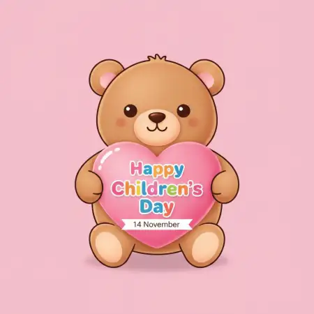 Free Happy Childrens Day Cartoon Wallpaper Background Download