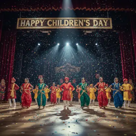 Free Happy Childrens Day Colorful Background For Editing Background Download