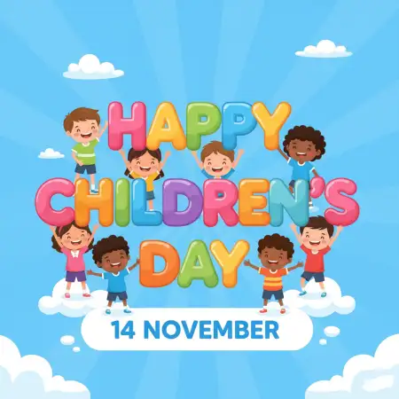 Free Happy Childrens Day Images With Quotes In English And Hindi Background Download