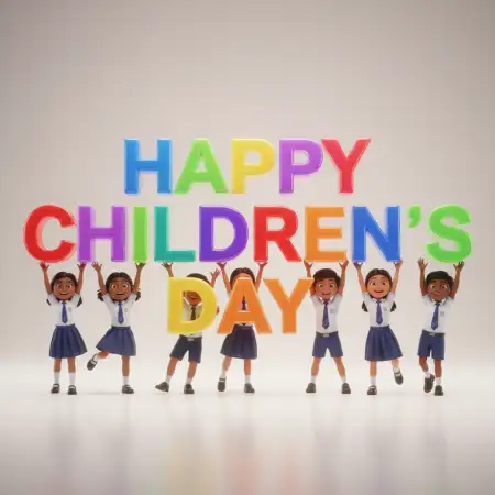 Free Happy Childrens Day Post Design For Canva Background Download