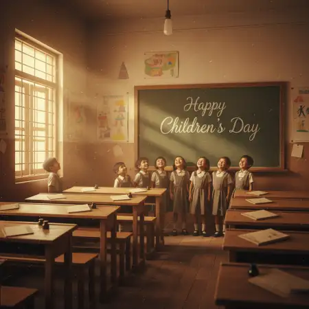 Free Happy Childrens Day Poster Background Hd Background Download