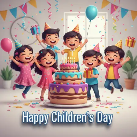 Free Happy Childrens Day Poster For School Wall Background Download