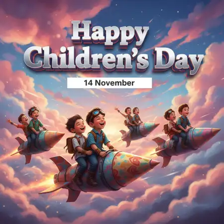 Free Happy Childrens Day Poster Making Idea For Students Competition Background Download
