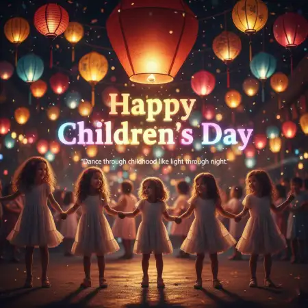 Happy Childrens Day Quotes With Balloons And Gifts - Free Happy Childrens Day Quotes Download