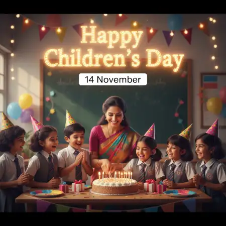 Free Happy Childrens Day Speech For Teachers Background Download