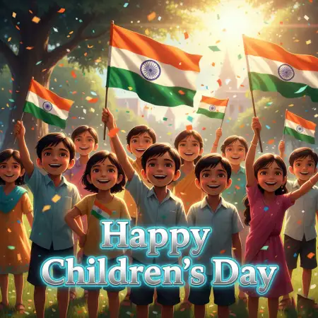 Free Happy Childrens Day Theme Design For Decoration Background Download