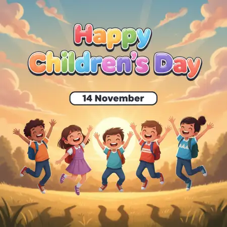 Free Happy Childrens Day Vector Illustration For Graphic Designers Background Download