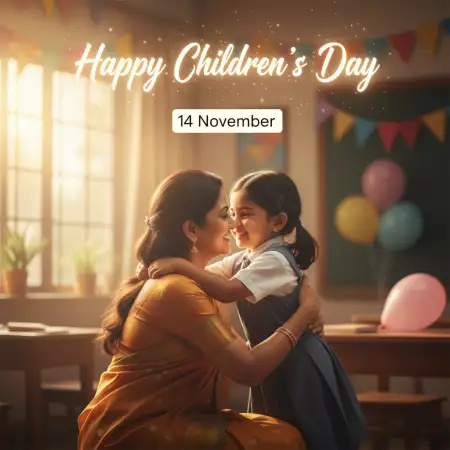 Free Happy Childrens Day Wishes From Parents Background Download