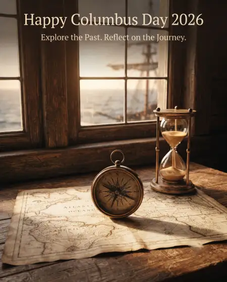 happy columbus day 2026 quote poster - Columbus Day