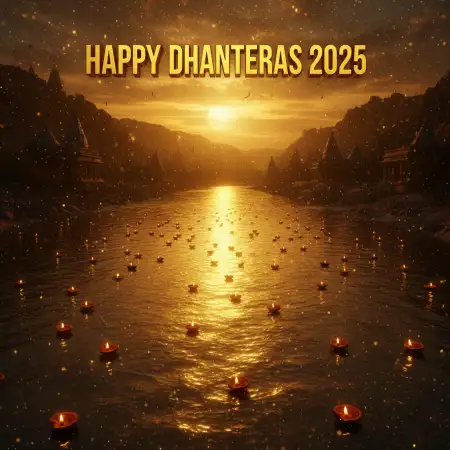 Happy Dhanteras 2025 Greeting Card Png - Free Happy Dhanteras 2025 Download