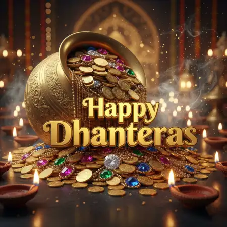 Happy Dhanteras 2025 Hd Background For Editing - Free Happy Dhanteras 2025 Download