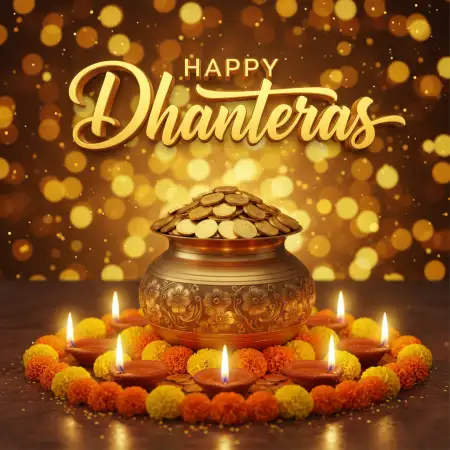 Happy Dhanteras 2025 Images Free Download - Free Happy Dhanteras 2025 Download