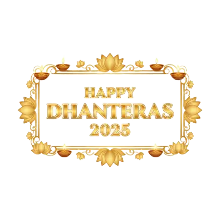 Happy Dhanteras 2025 Png Wishes - Free Happy Dhanteras 2025 Download