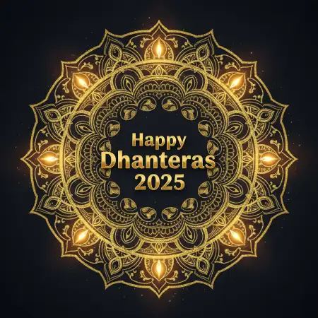 Happy Dhanteras 2025 Quotes For Whatsapp - Free Happy Dhanteras 2025 Download