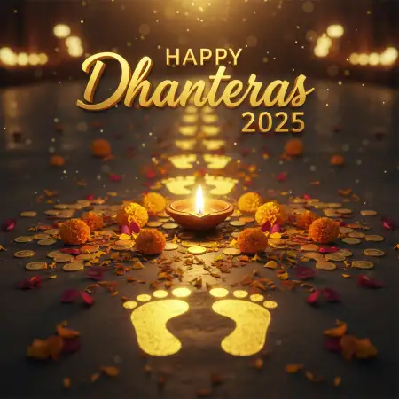 Happy Dhanteras 2025 Wishes And Images - Free Happy Dhanteras 2025 Download