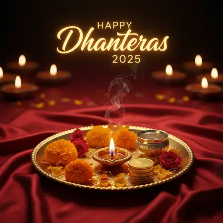 Happy Dhanteras 2025 Wishes For Employees - Free Happy Dhanteras 2025 Download